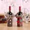 Christmas Wine Bottle Cover Set With Santa And Snowman Design 14