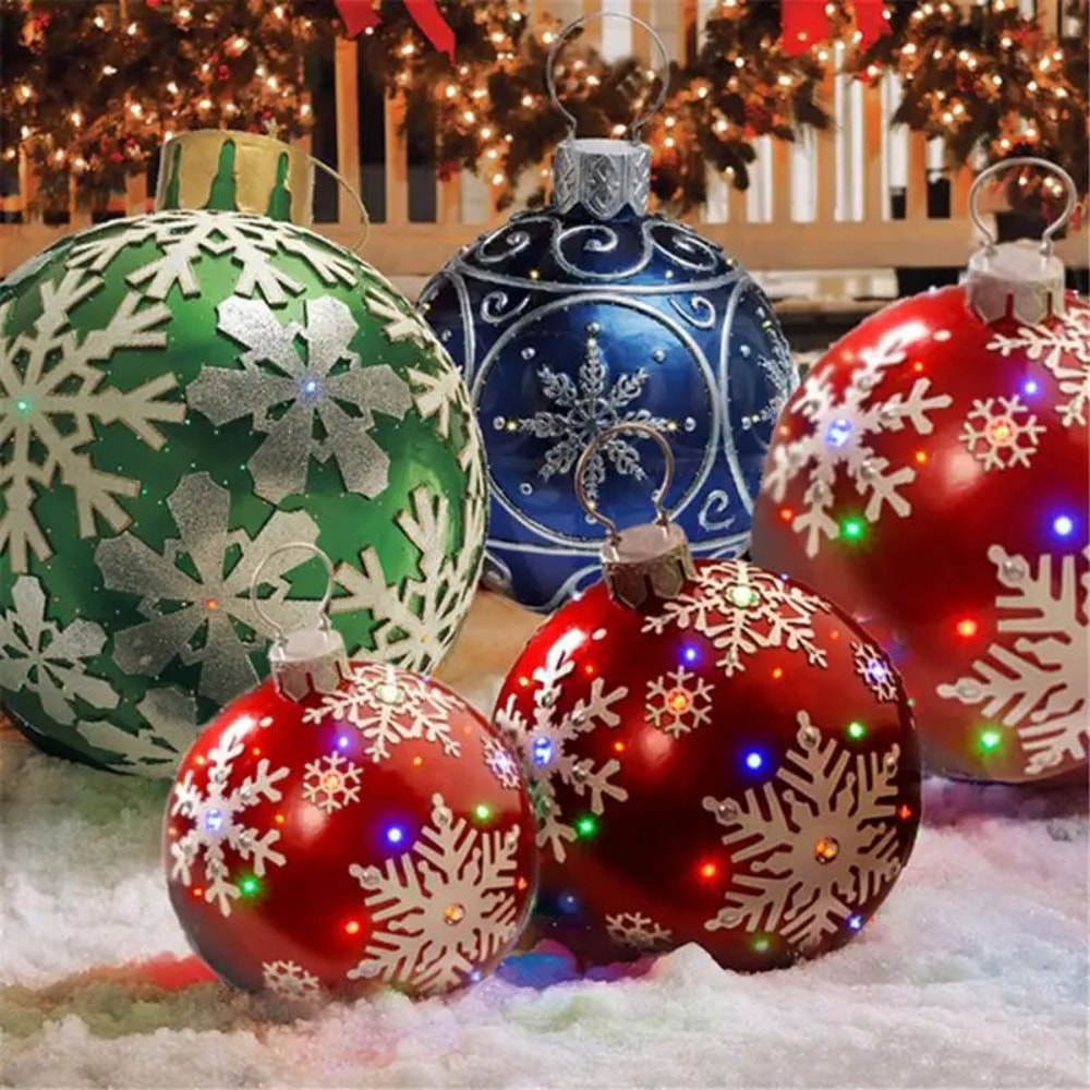 Giant Inflatable Christmas Decoration Ball For Outdoor Party Decor 5