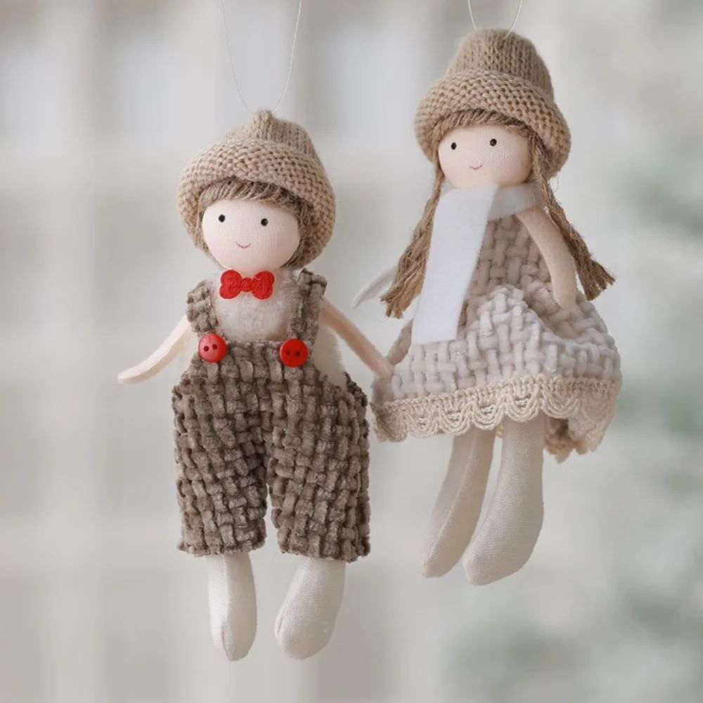 Cute Plush Angel Doll Christmas Tree Hanging Ornament Set 0