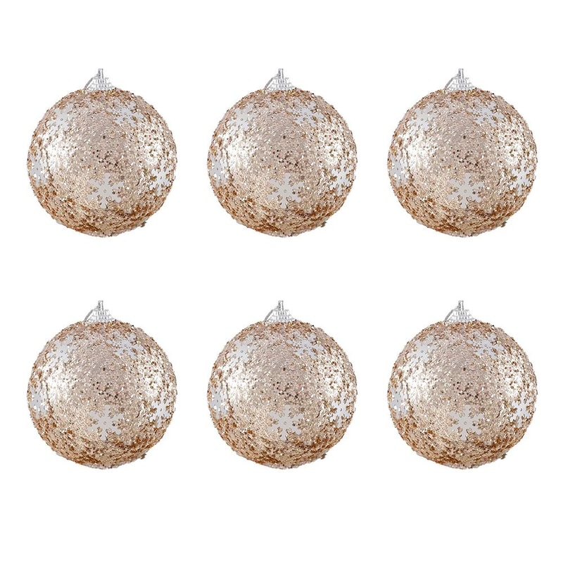 6pcs Christmas Ball Ornament Set For Xmas Tree And Party Decoration 15