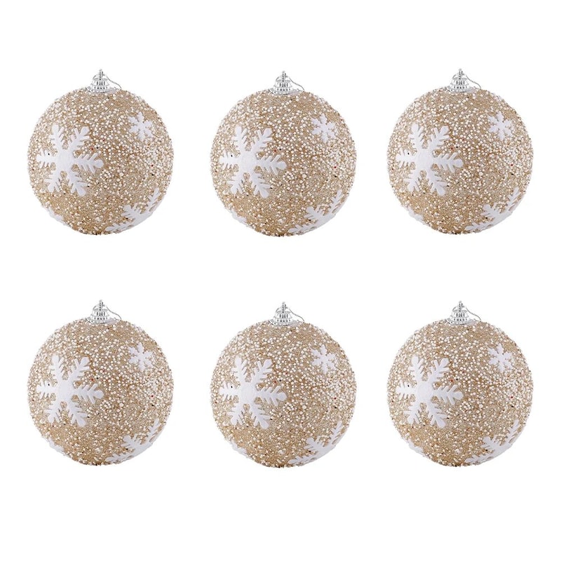 6pcs Christmas Ball Ornament Set For Xmas Tree And Party Decoration 16