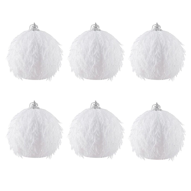 6pcs Christmas Ball Ornament Set For Xmas Tree And Party Decoration 17