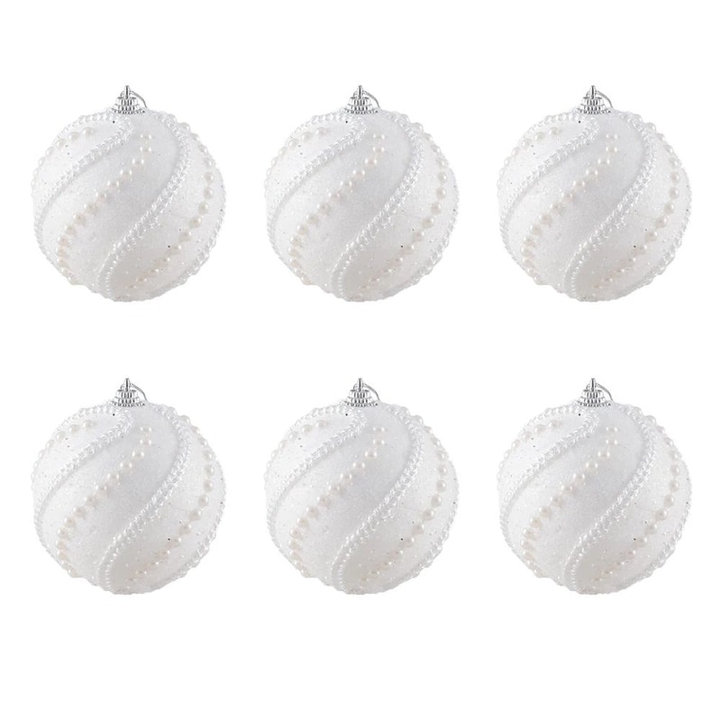 6pcs Christmas Ball Ornament Set For Xmas Tree And Party Decoration 18