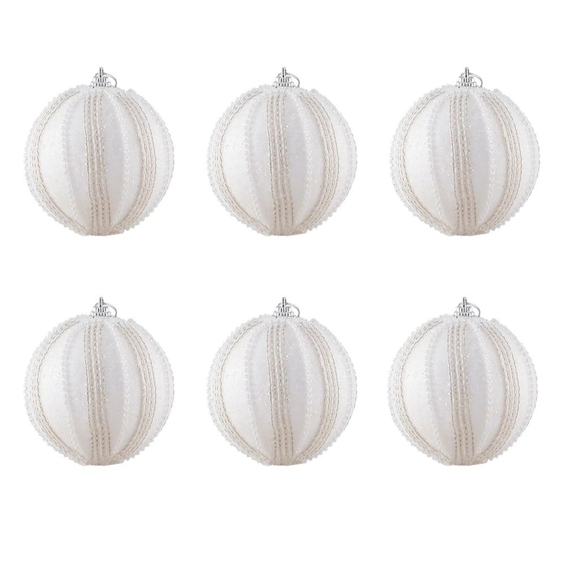 6pcs Christmas Ball Ornament Set For Xmas Tree And Party Decoration 19
