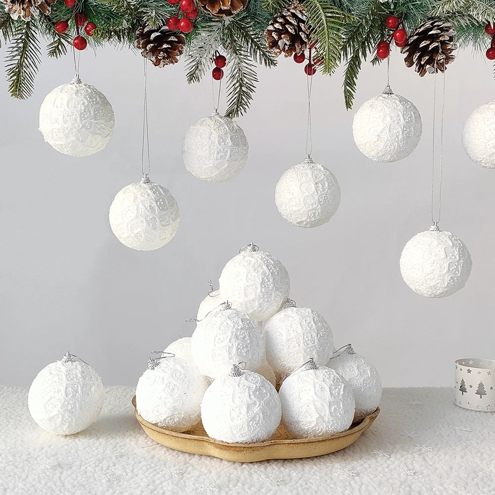 6pcs Christmas Ball Ornament Set For Xmas Tree And Party Decoration 11