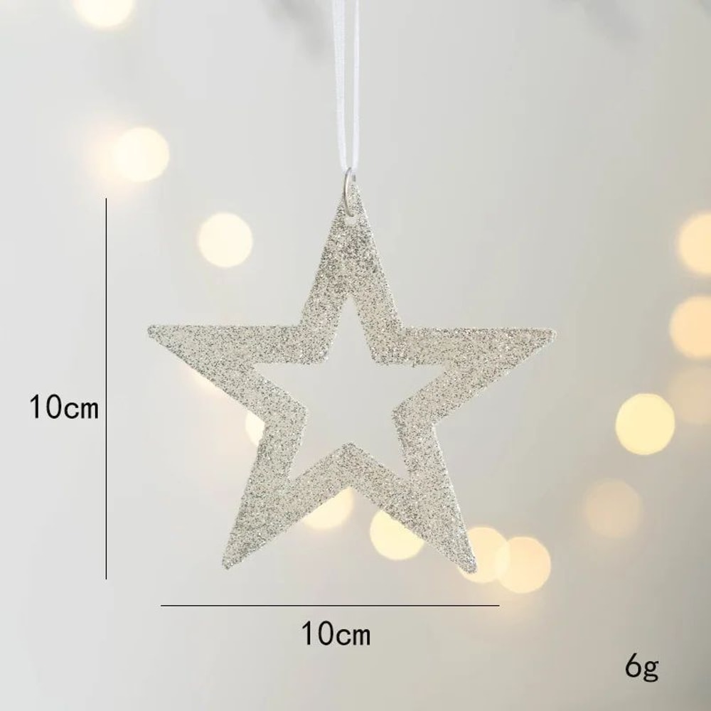 Christmas Tree Hanging Pendant Deer Angel And Star Ornament 25