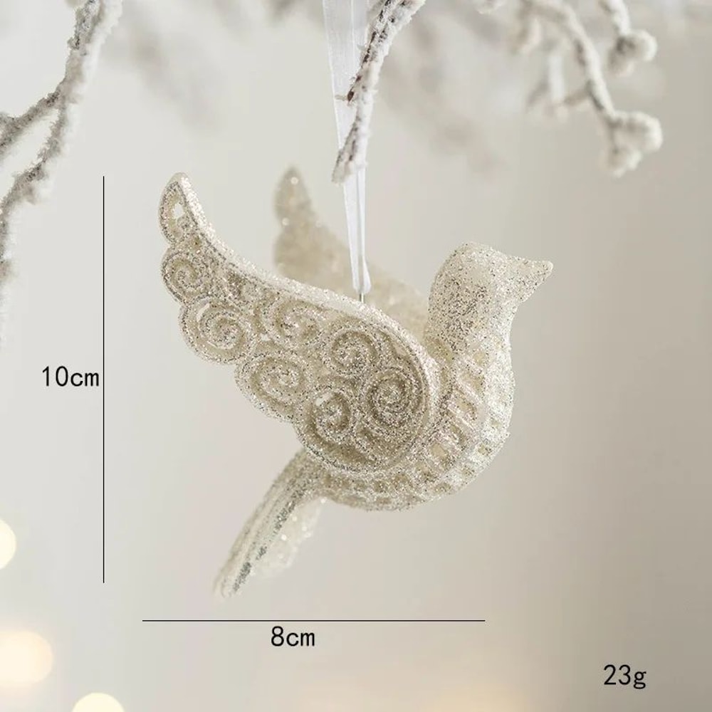 Christmas Tree Hanging Pendant Deer Angel And Star Ornament 12