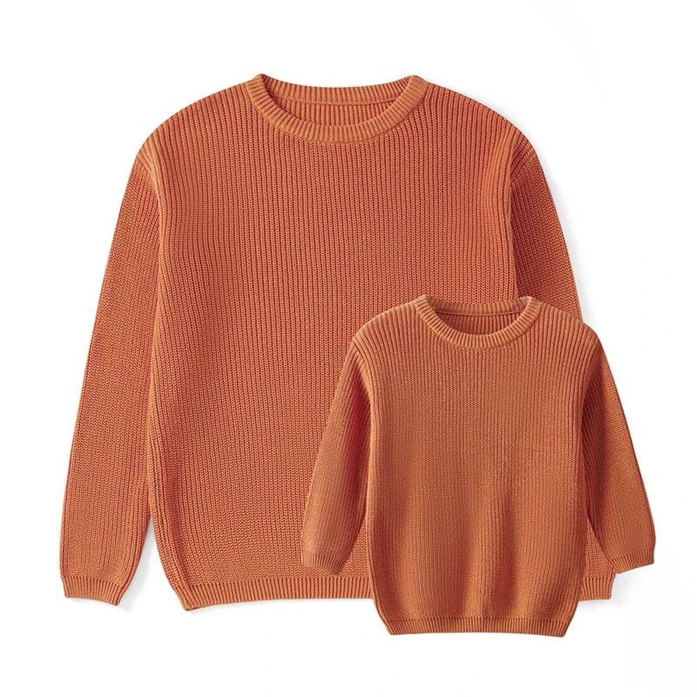 Mommy And Me Matching Chunky Knit Sweaters 0