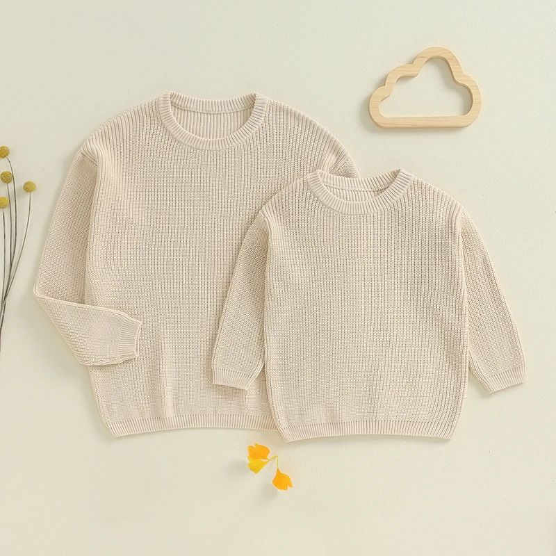 Mommy And Me Matching Chunky Knit Sweaters 3