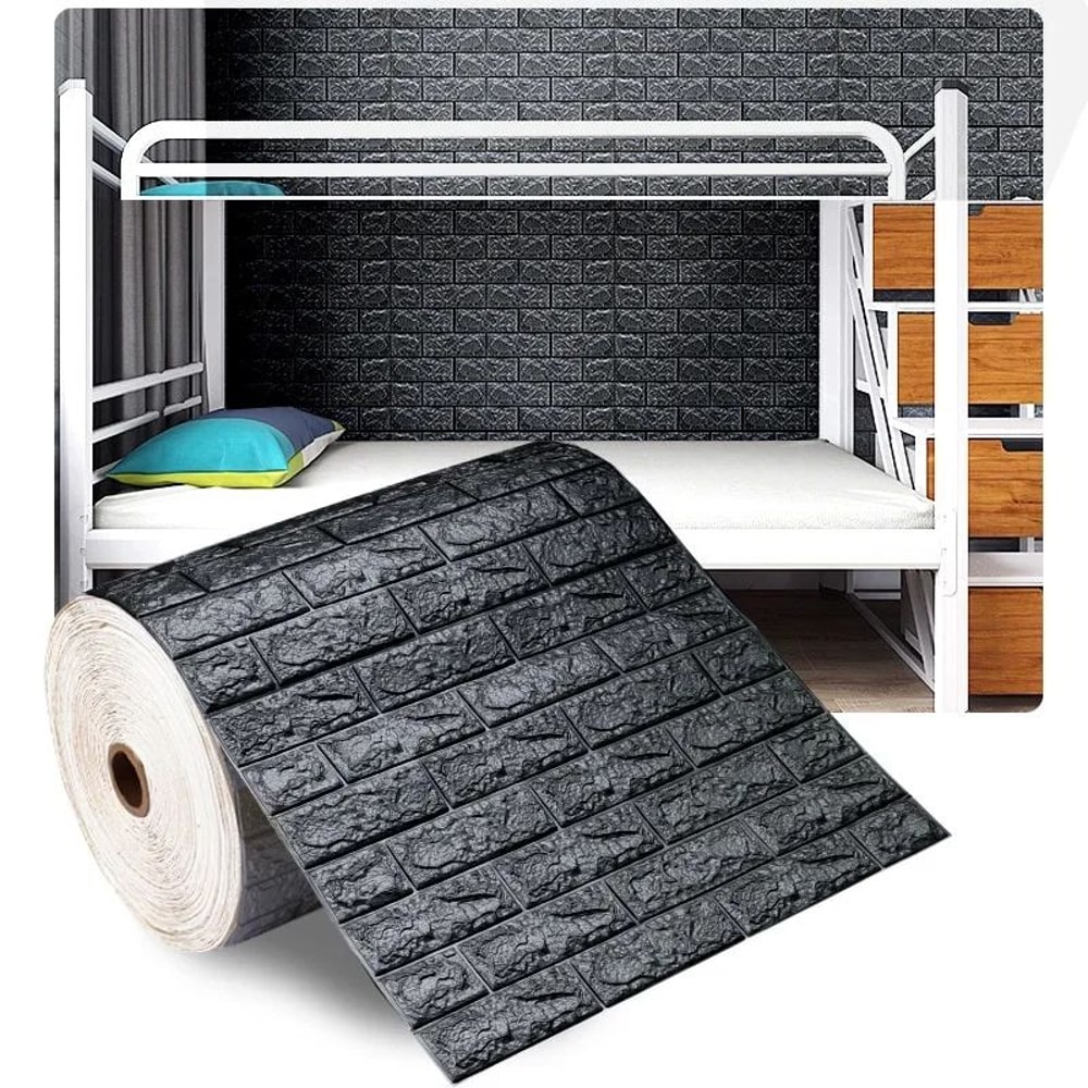 3D Foam Brick Wall Panel Stickers Waterproof Self Adhesive Wallpaper Decor 11