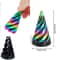 3D Printed Rotating Spiral Cone Fidget Toy Impossible Pyramid Bunny Desk Decor 0