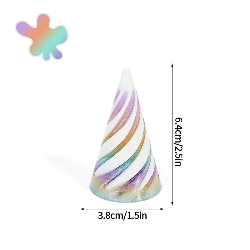 3D Printed Rotating Spiral Cone Fidget Toy Impossible Pyramid Bunny Desk Decor 15