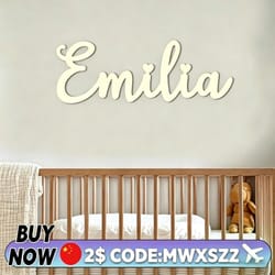 custom wooden name sign personalized nursery wall decor for baby room