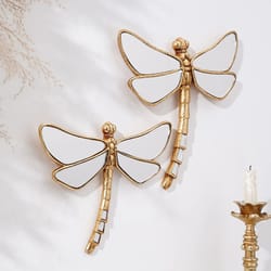 golden dragonfly wall hanging decor
