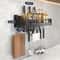 Black Metal Kitchen Storage Shelf Rack 7