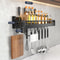 Black Metal Kitchen Storage Shelf Rack 9