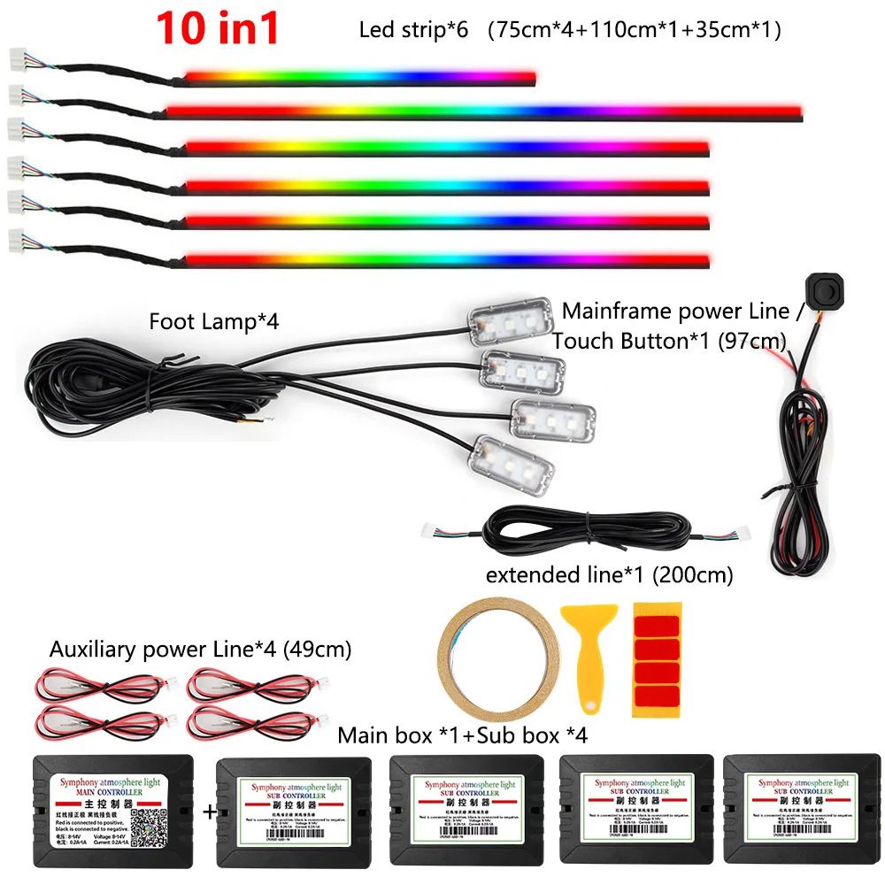 RGB Symphony Car Ambient Light Kit 11
