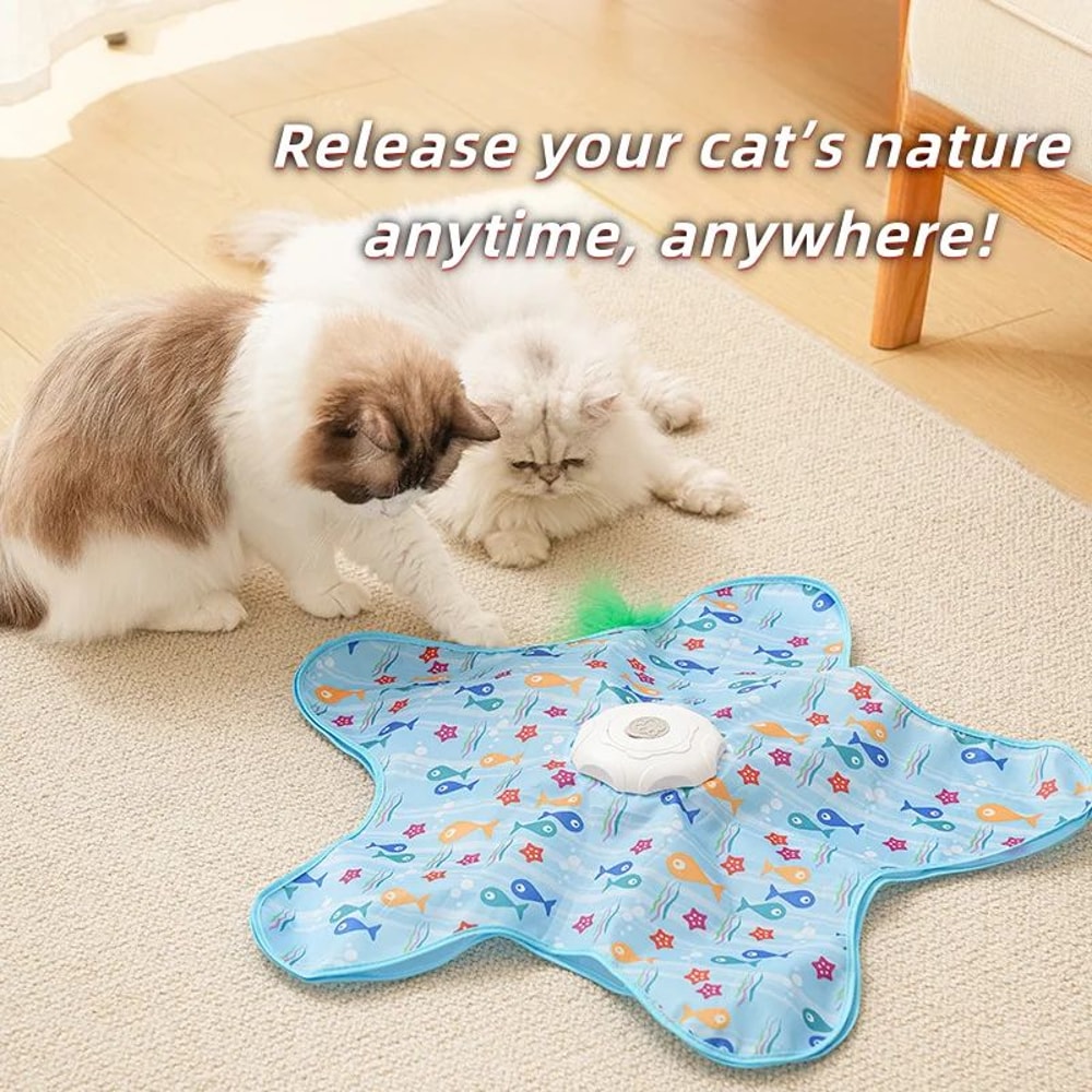 Interactive Cat Hunting Blanket Turntable Toy 1