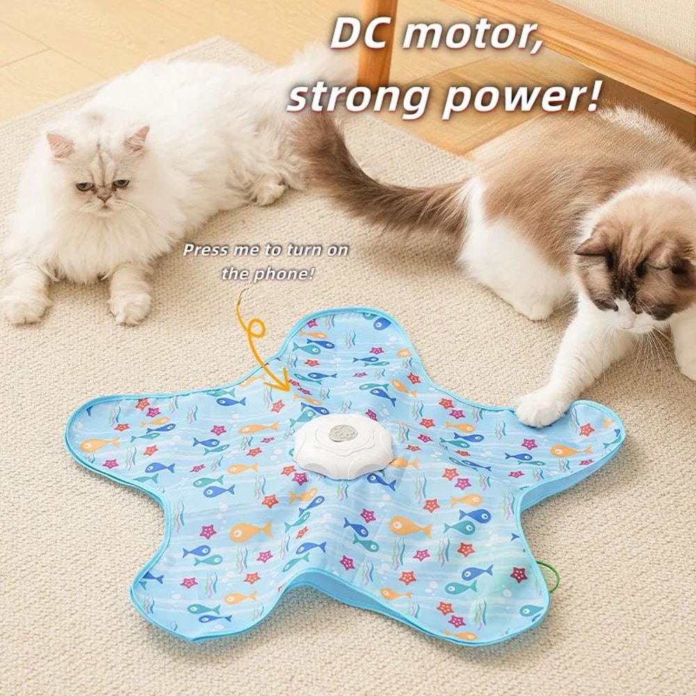 Interactive Cat Hunting Blanket Turntable Toy 2