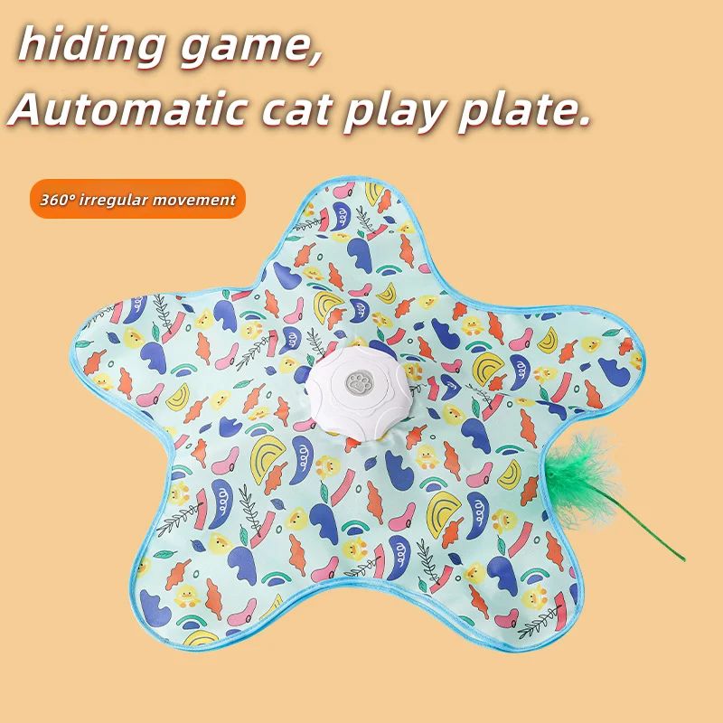 Interactive Cat Hunting Blanket Turntable Toy 12