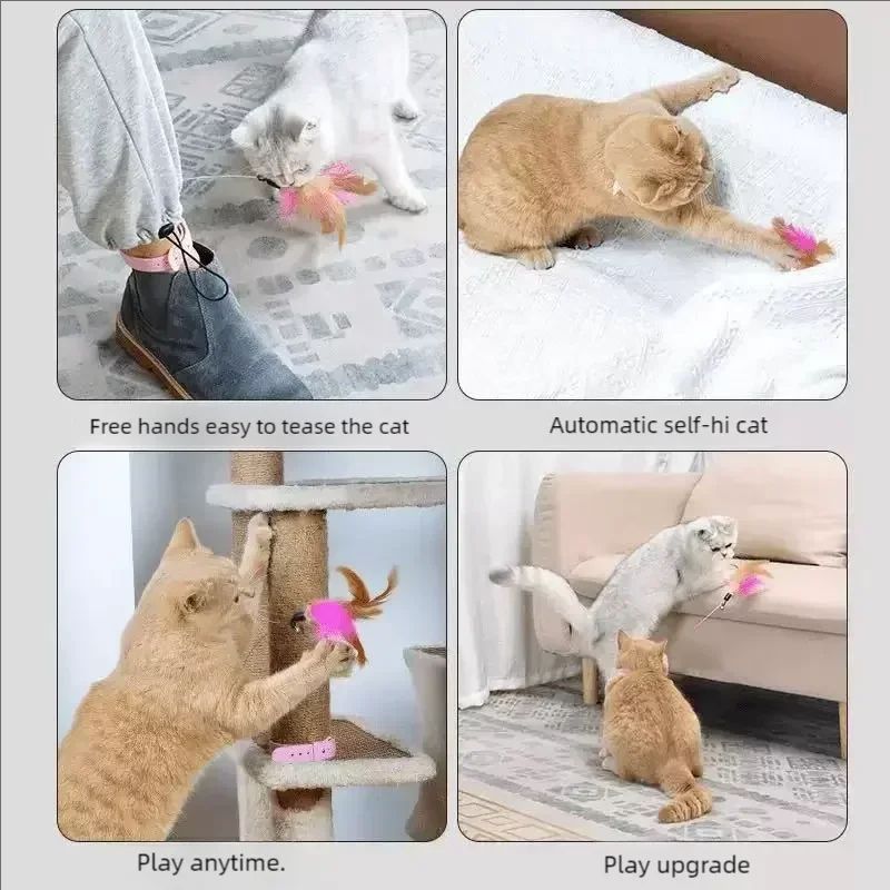 Interactive Suction Cup Cat Teaser Wand 10