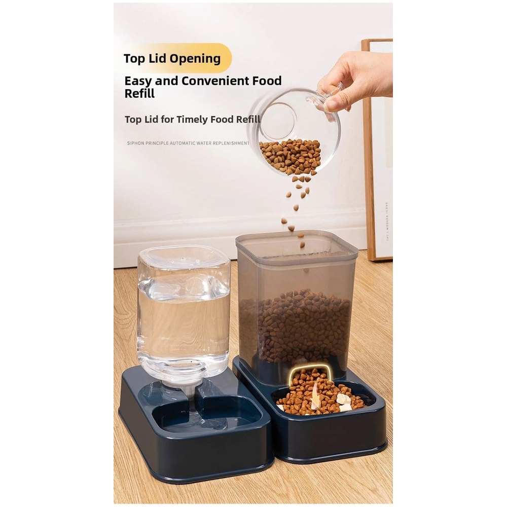 Automatic Pet Food And Water Dispenser Set 7
