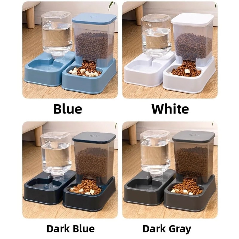 Automatic Pet Food And Water Dispenser Set 9