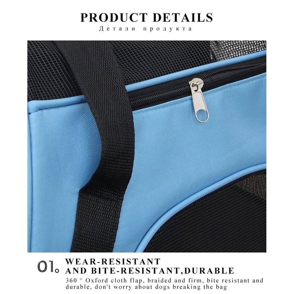 Portable Mesh Pet Carrier Travel Bag 5