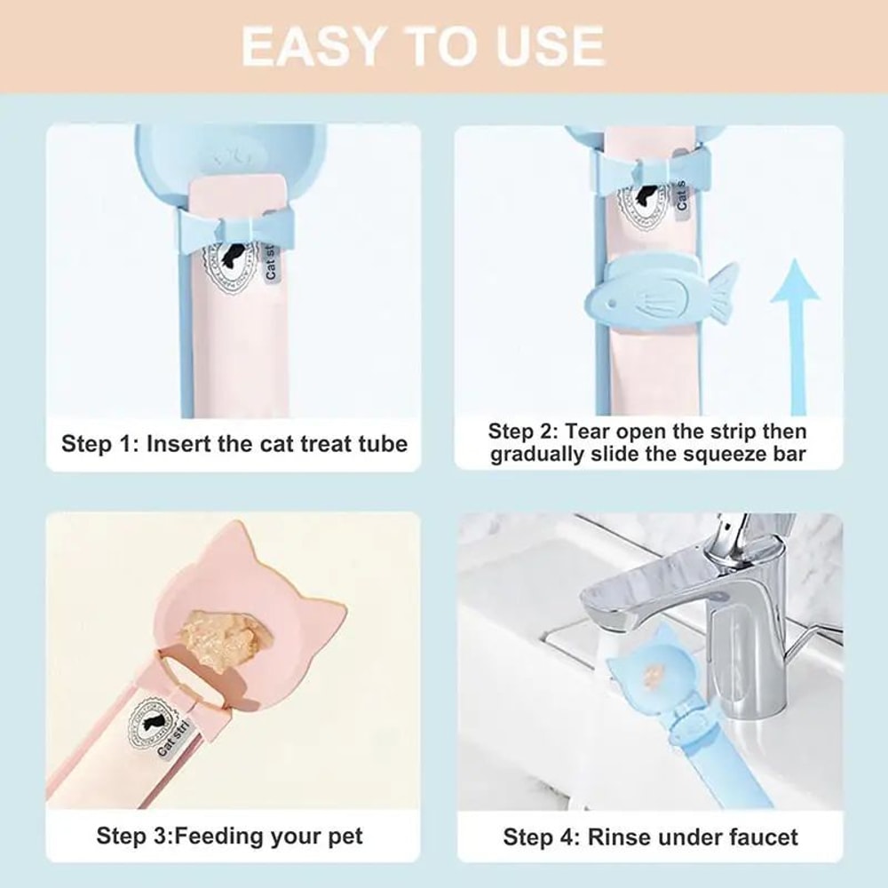 Cat Wet Food Squeeze Feeding Spoon 2
