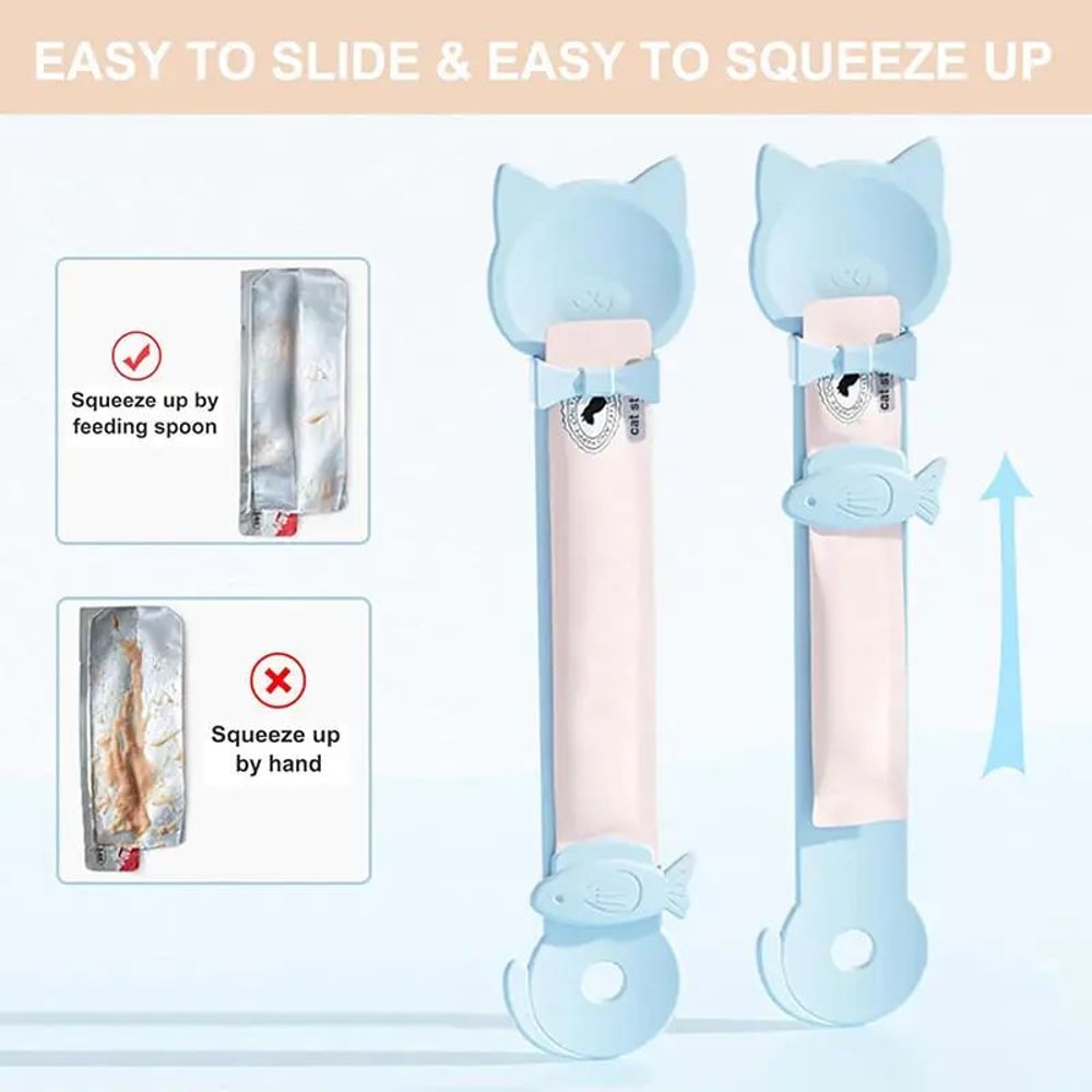 Cat Wet Food Squeeze Feeding Spoon 3