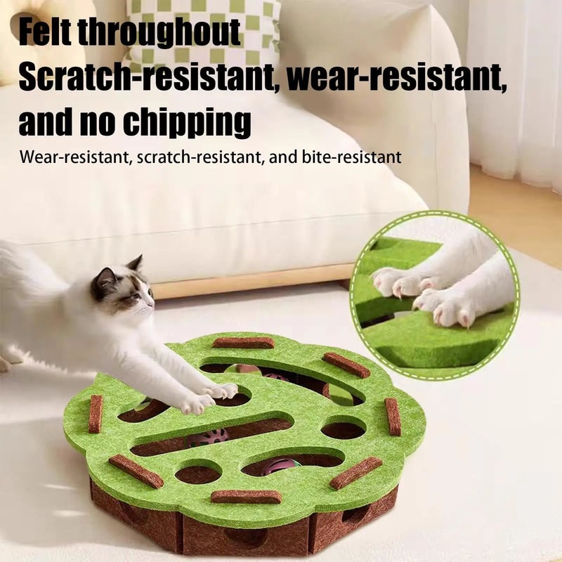 Interactive Cat Puzzle Maze Scratcher Toy 4