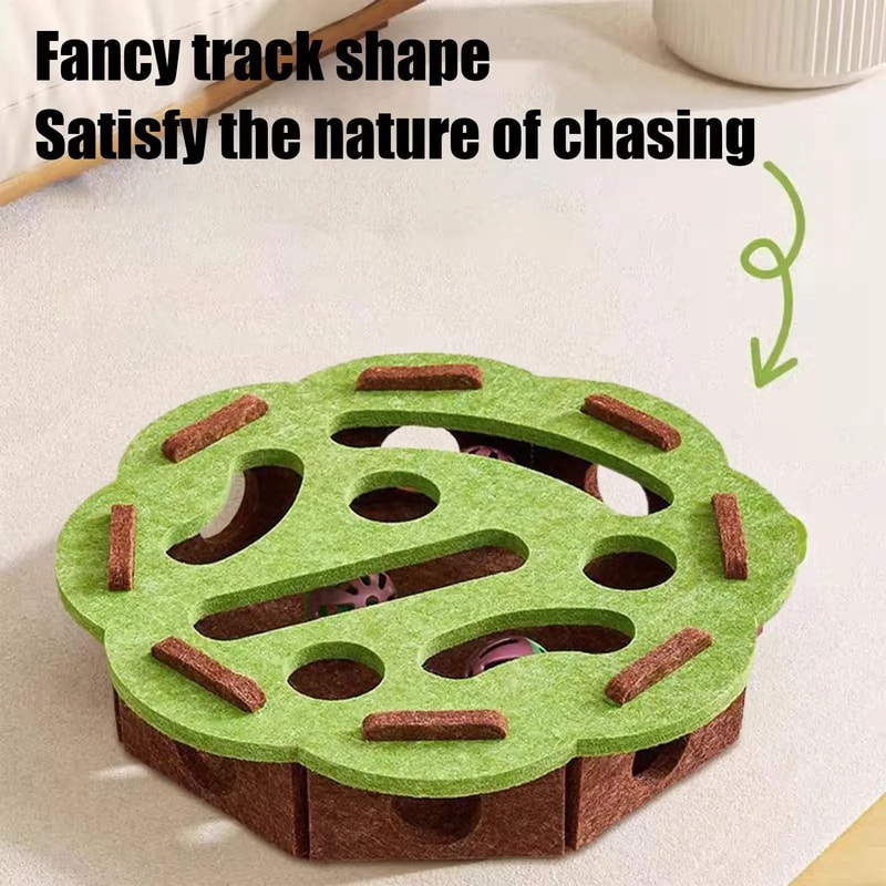 Interactive Cat Puzzle Maze Scratcher Toy 5
