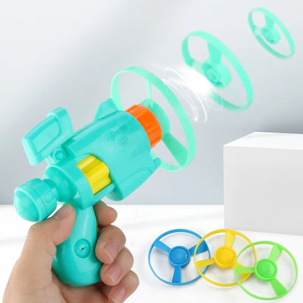 Flying Disc Launcher Cat Toy Set 3