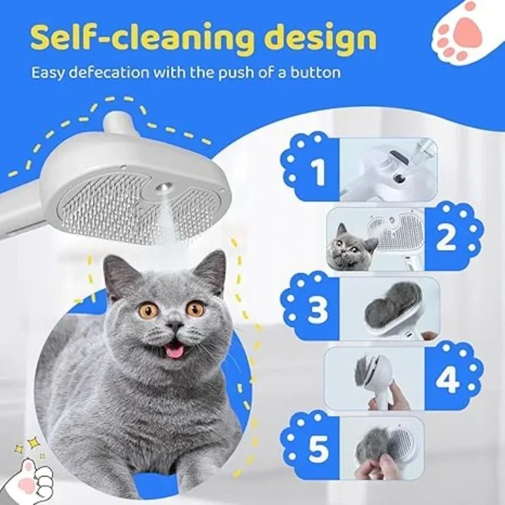3 In 1 Pet Steam Grooming Brush 5