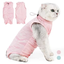 breathable cat recovery suit for surgery