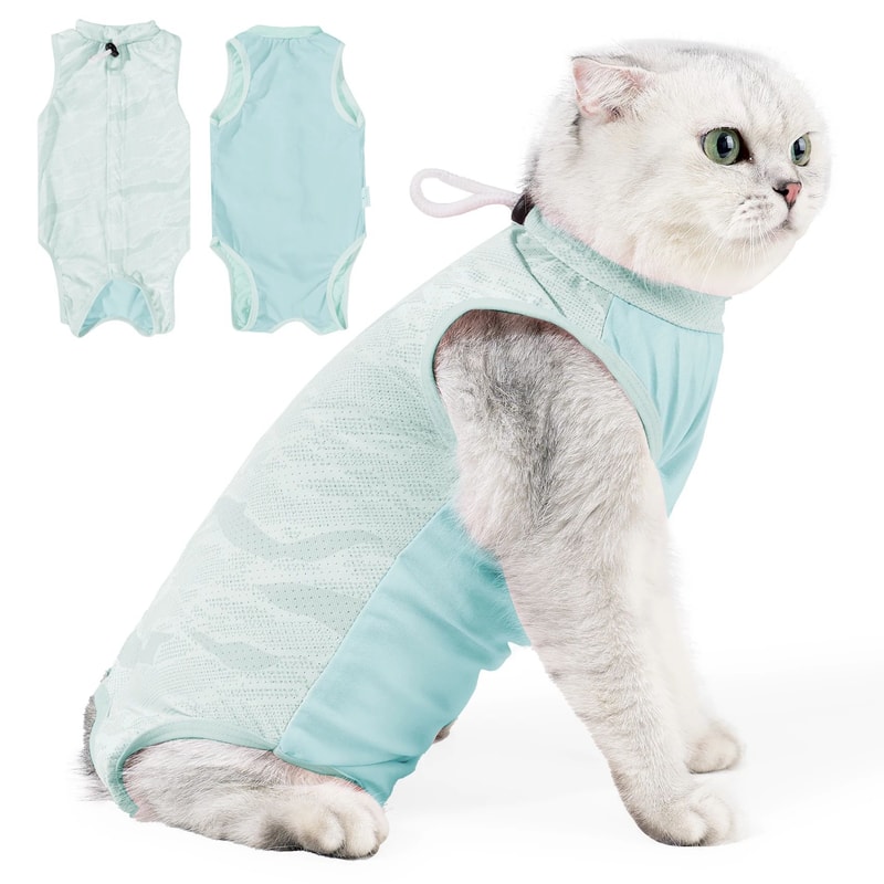 Breathable Cat Recovery Suit For Surgery 5