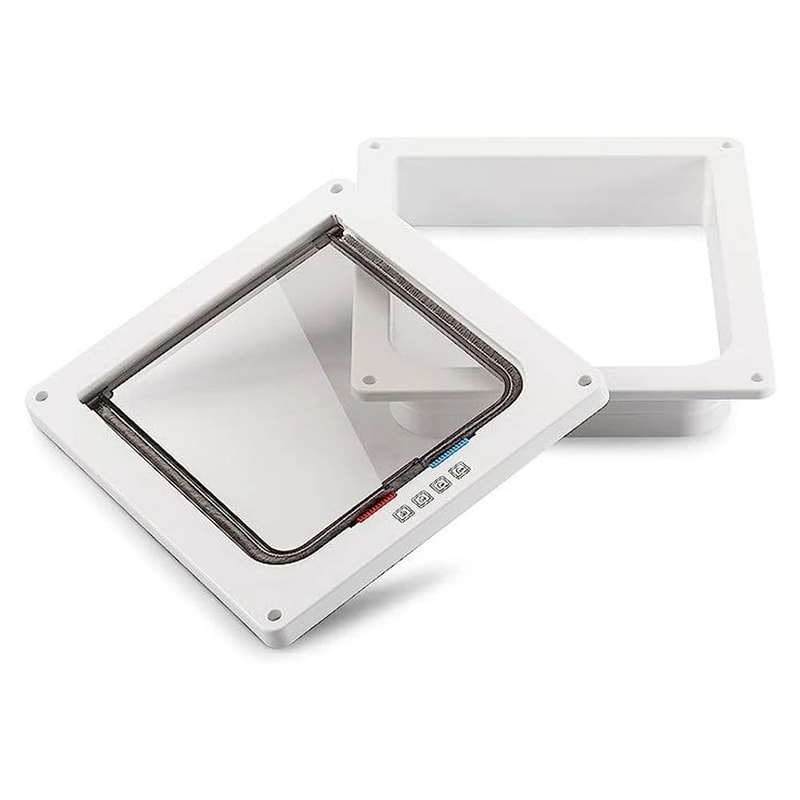 4 Way Locking Pet Flap Door 0