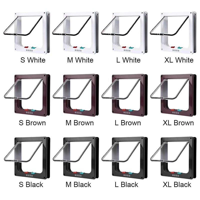 4 Way Locking Pet Flap Door 1