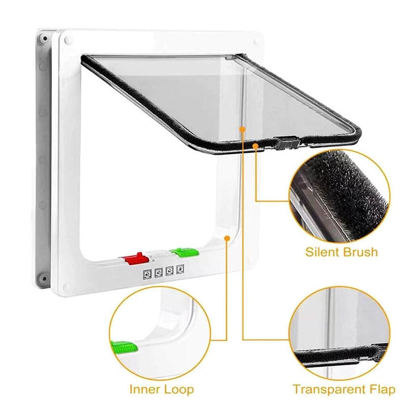 4 Way Locking Pet Flap Door 9