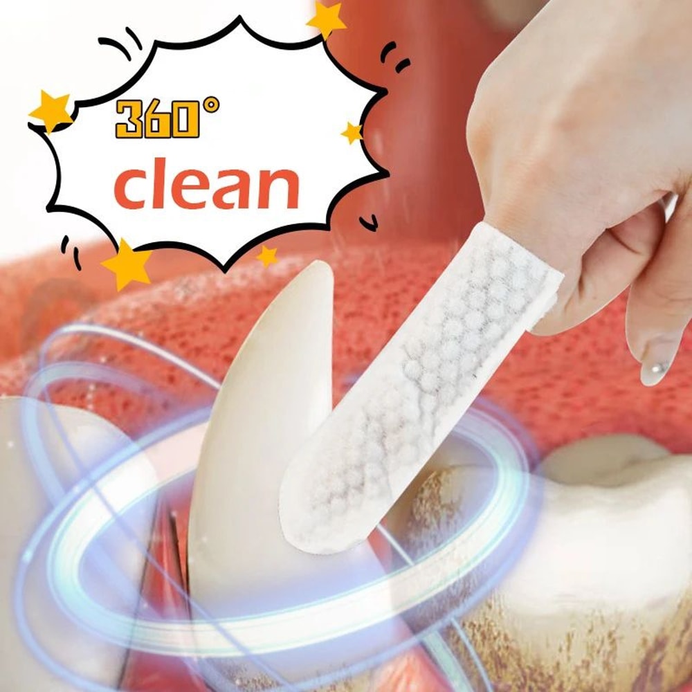 Disposable Pet Finger Tooth Wipes 2