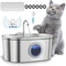 32L Stainless Steel Automatic Cat Water Fountain 0