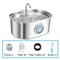 32L Stainless Steel Automatic Cat Water Fountain 6