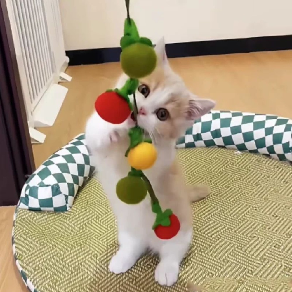 Interactive Feather Fishing Rod Cat Toy 8