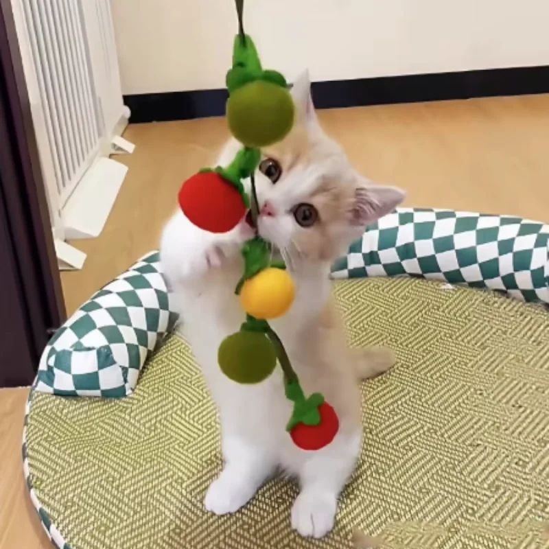 Interactive Feather Fishing Rod Cat Toy 8