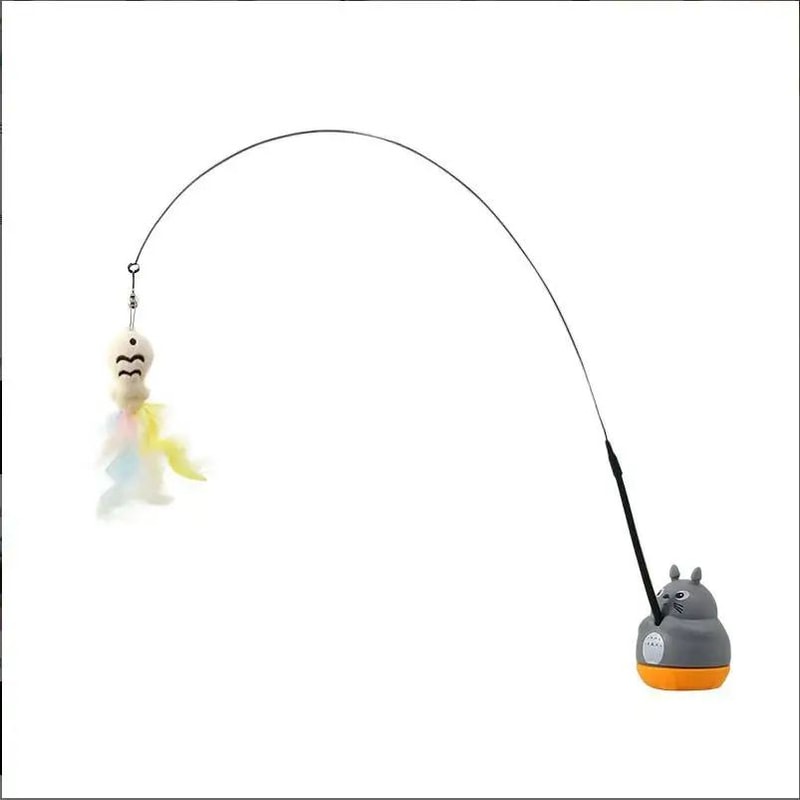 Interactive Feather Fishing Rod Cat Toy 14