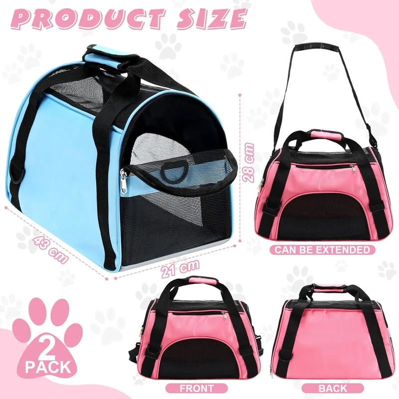 Portable And Breathable Mesh Pet Carrier Travel Bag 0