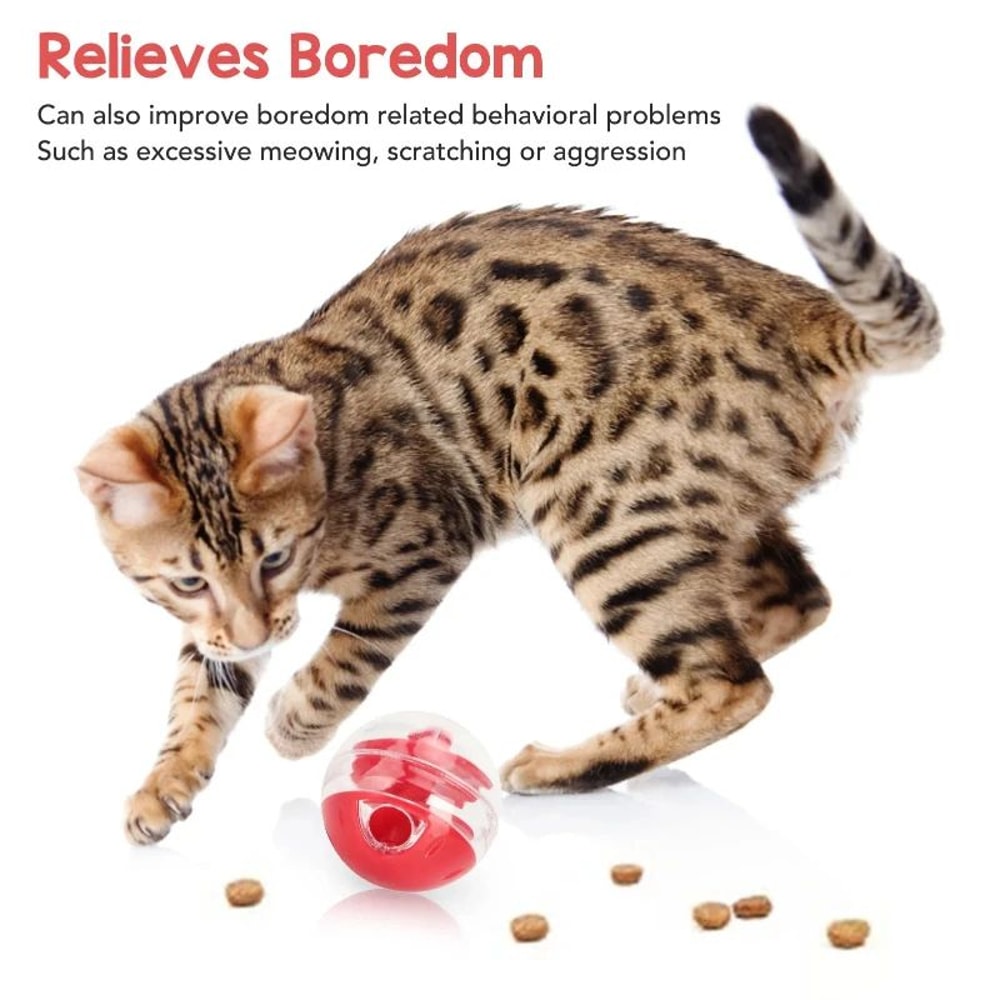 Interactive Cat Treat Dispensing Puzzle Ball 2