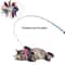 Telescopic Feather Cat Teaser Wand Toy 2
