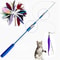 Telescopic Feather Cat Teaser Wand Toy 6