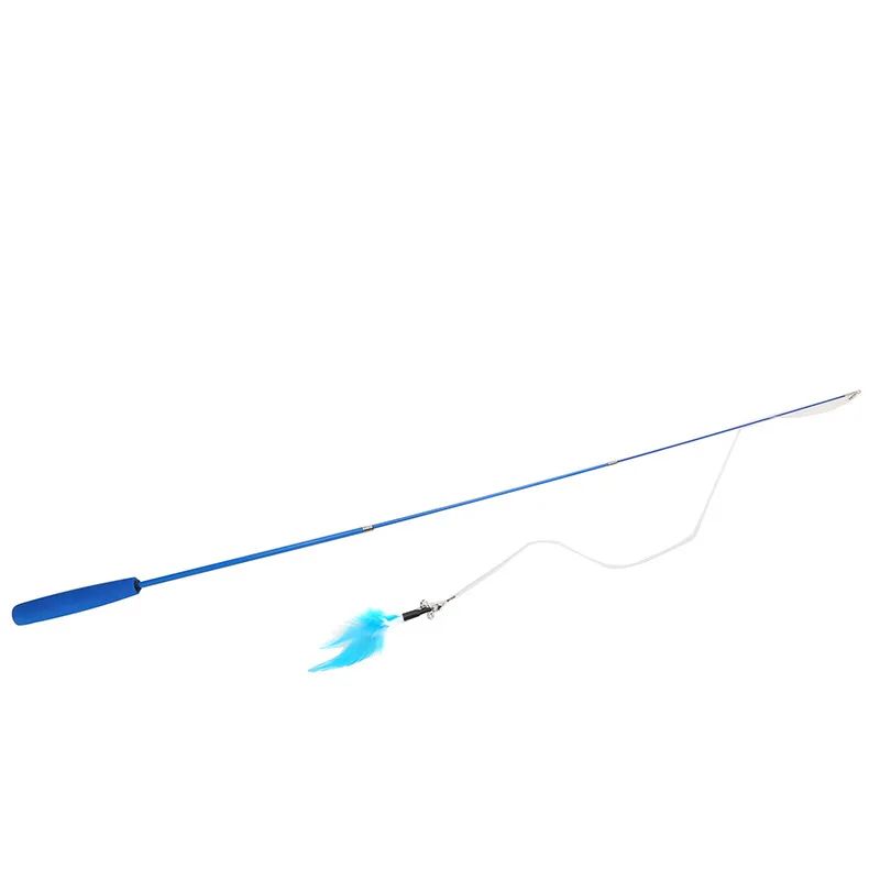 Telescopic Feather Cat Teaser Wand Toy 9